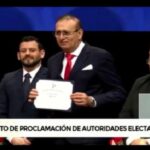 El imputado Erico Galeano es proclamado senador nacional