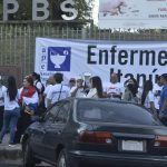 Trabajadores de enfermería se manifiestan en Asunción contra la falta de insumos y la mala gestión de fondos