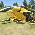 Helicóptero cae durante vuelo de instrucción en el rancho del club Sajonia