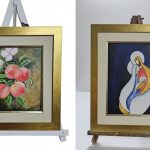 Adultos mayores exhiben trabajos en feria de arte terapia