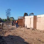 SEN construye casas provisorias tras incendio en Villa Cangrejo