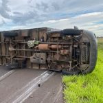 Camión del CODI volcó en la Ruta PY03 y militares salieron ilesos