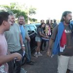 Vecinos protestan contra peaje y autopista elevada en Luque