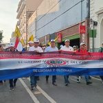 Desde temprano, gremios y funcionarios se movilizan en Asunción contra la reforma de la Caja Fiscal
