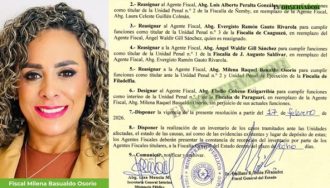 Abogada Milena Raquel Basualdo es trasladada al Chaco.