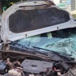 Choque frontal en Santa Teresa deja un herido