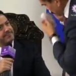 ¿Se puso nervioso? Baruja se retiró de reunión por sangrado nasal