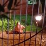 Guardia de seguridad pasó sobre un hombre en Limpio