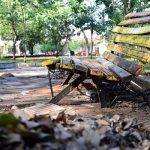 Parque Carlos A. López sigue a oscuras y sin mejoras