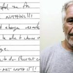Publican supuesta nota de suicidio atribuida a Jeffrey Epstein