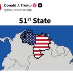 Trump publica mapa de Venezuela como estado de EE.UU